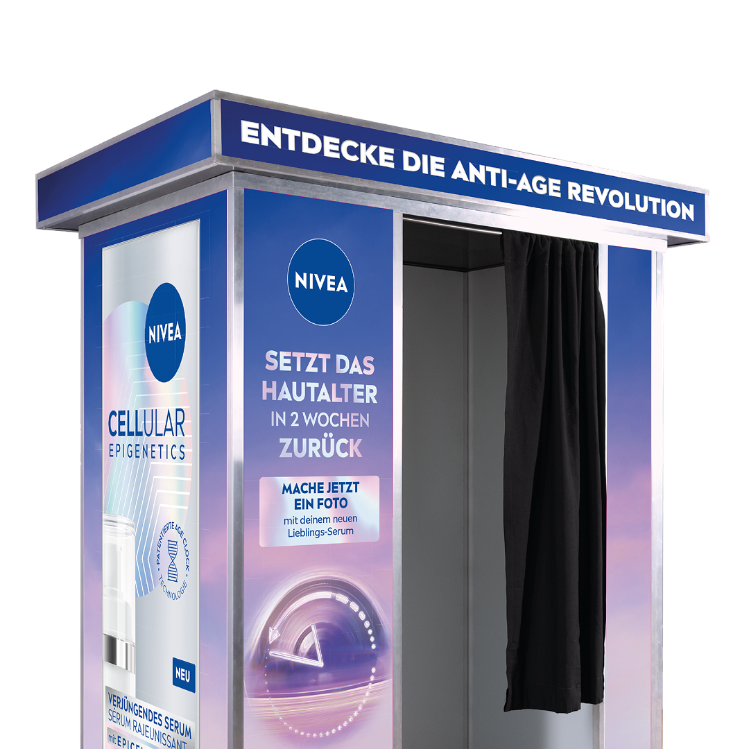 Flash-U Fotokabine gebrandet für Nivea