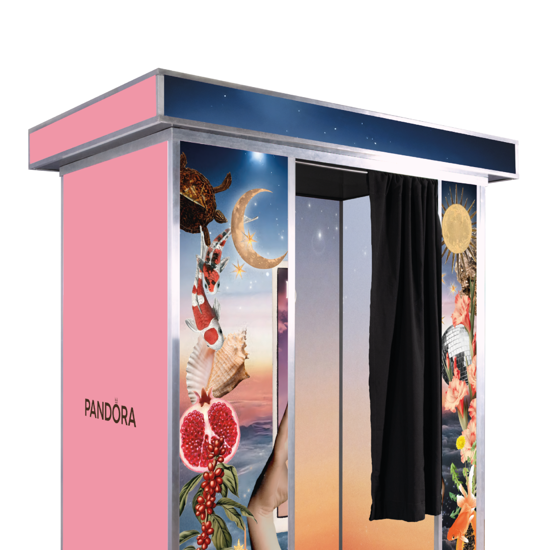 Flash-U Fotokabine gebrandet für Pandora